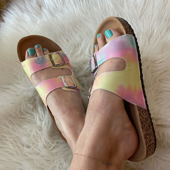 Tie Dye Footbed Sandals - Picture 11 of 16